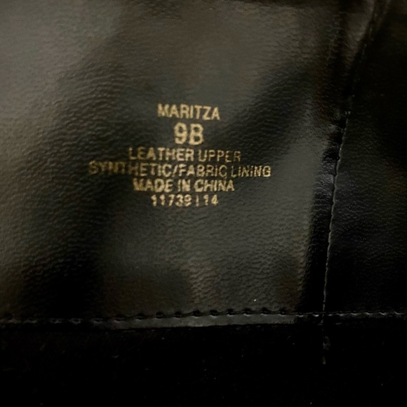 Ralph Lauren Maritza Black Leather Tall Boots 9B - Picture 12 of 12